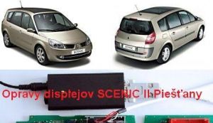 Oprava displejov prístrojovej dosky, display Renault scenic Pieštany